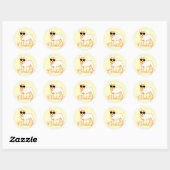 Sticker Rond Frenchie Howlelu (Feuille)