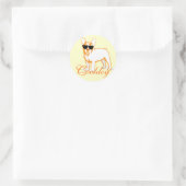 Sticker Rond Frenchie Howlelu (Sac)