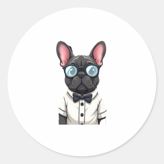 Sticker Rond Frenchie The Gentlemen Copy (6) (Devant)