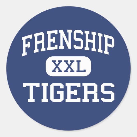 Sticker Rond Frenship - Tigers - Junior - Wolfforth Texas (Devant)