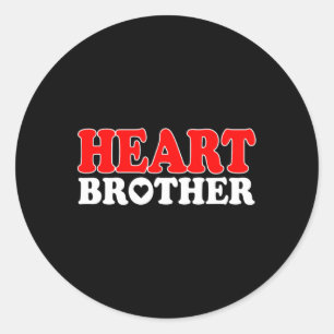 Sticker Rond Frère Chd Warrior Maladie cardiaque congénitale Br