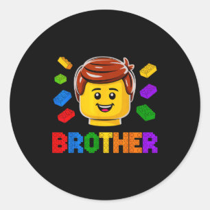 Sticker Rond Frère de la famille Maître Constructeur Bâtiment B
