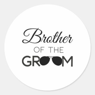 Sticker Rond Frère Du Mariage De Mariage De La Salle
