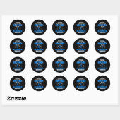 Sticker Rond Frère D'Un Guerrier Alopécien (Feuille)