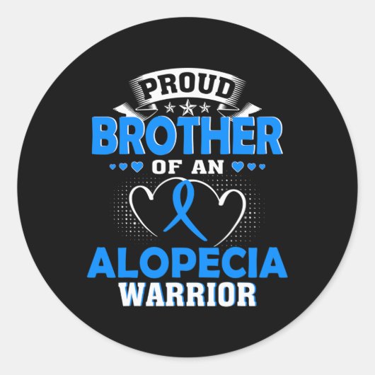 Sticker Rond Frère D'Un Guerrier Alopécien (Devant)