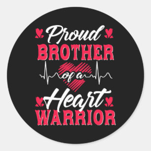 Sticker Rond Frère D'Un Guerrier Du Coeur Sensibilisation À L'É