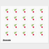 Sticker Rond Fresh Radish (Feuille)