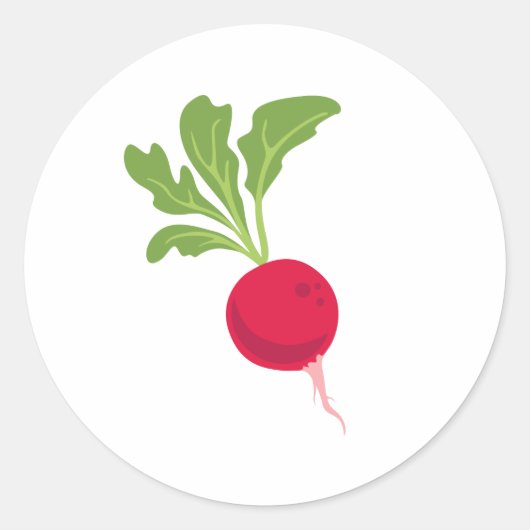 Sticker Rond Fresh Radish (Devant)