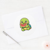 Sticker Rond Fresh Watermelon Bite (Enveloppe)