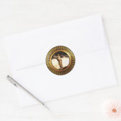 Sticker Rond Freya Gold (Enveloppe)