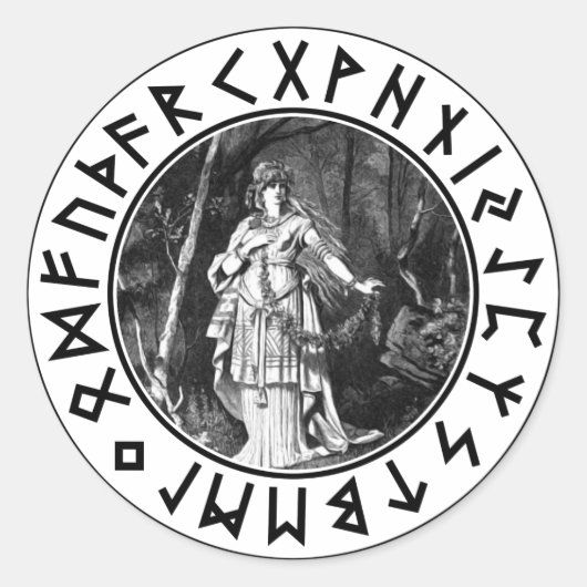 Sticker Rond Freya Shield (Devant)