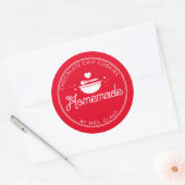 Sticker Rond Friandise des Fêtes fait maison (Enveloppe)