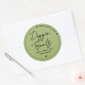 Sticker Rond Friandises modernes pour chiens faits maison (Enveloppe)