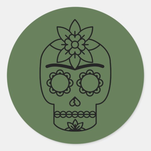 Sticker Rond Frida Kahlo | Coyoacá (Devant)
