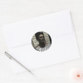 Sticker Rond Frida Kahlo Lettering Portrait (Enveloppe)