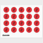 Sticker Rond Frida Kahlo | Pain Art Love (Feuille)