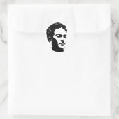 Sticker Rond Frida Shadow Portrait (Sac)