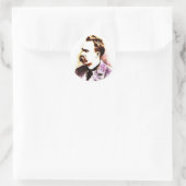 Sticker Rond Friedrich Nietzsche (Sac)