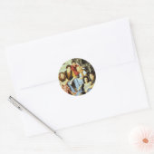 Sticker Rond FRIENDS™ | Casting assis sur le perron (Enveloppe)