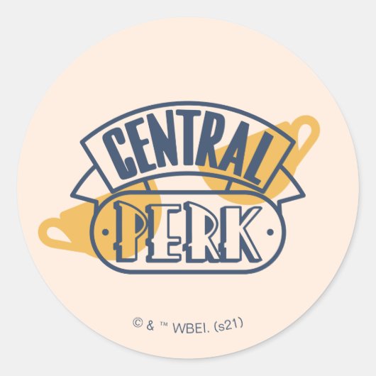 Sticker Rond FRIENDS™ | Central Perk (Devant)
