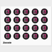 Sticker Rond Friends Don't Fight Alone Breast Cancer Awareness (Feuille)