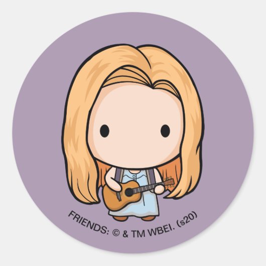Sticker Rond FRIENDS™| Phoebe Chibi (Devant)