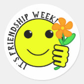 Sticker Rond Friendship Week (Devant)