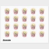 Sticker Rond FRIES AVANT LES GARS, chemises sassy, accessoires  (Feuille)