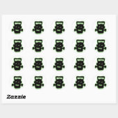 Sticker Rond Frightful Frankie (Feuille)