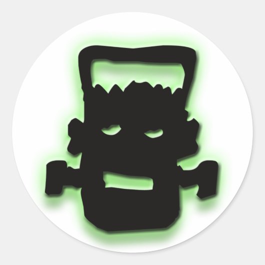 Sticker Rond Frightful Frankie (Devant)