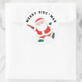 Sticker Rond Frisbee ultime Noël (Sac)