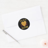 Sticker Rond Frites Sont Mon Valentin (Enveloppe)
