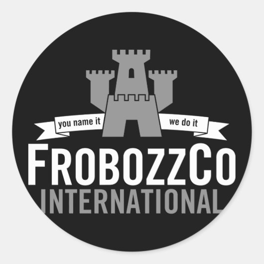 Sticker Rond frobozzco+zork+logo (Devant)
