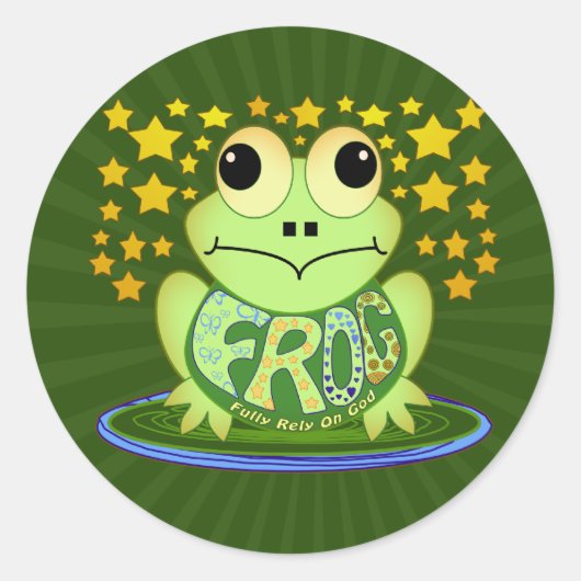 STICKER ROND FROG (Devant)