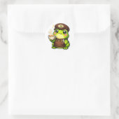 Sticker Rond Frog Barista (Sac)