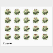 Sticker Rond frog_life_zazzle1 (Feuille)
