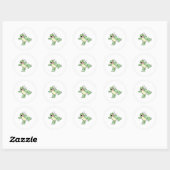 Sticker Rond Frog Music Dance (Feuille)