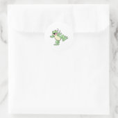 Sticker Rond Frog Music Dance (Sac)