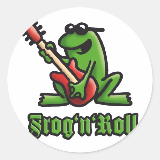 Sticker Rond frog n roll A (Devant)