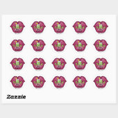 Sticker Rond Frog Prince m'embrasse (Feuille)