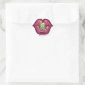 Sticker Rond Frog Prince m'embrasse (Sac)