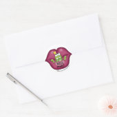 Sticker Rond Frog Prince m'embrasse (Enveloppe)