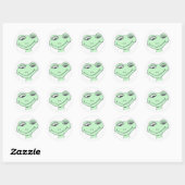 Sticker Rond Froggie (Feuille)