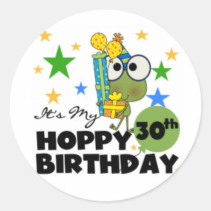 Sticker Rond Froggie Hoppy 30e anniversaire