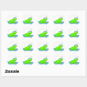 Sticker Rond Froggy (Feuille)