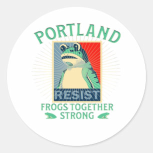 Sticker Rond Frogs Classic