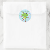 Sticker Rond Frogtastic Leaping Frogs Anniversaires de enfants  (Sac)