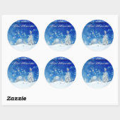 Sticker Rond Frohe Weihnachten (Feuille)