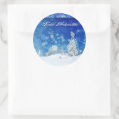 Sticker Rond Frohe Weihnachten (Sac)