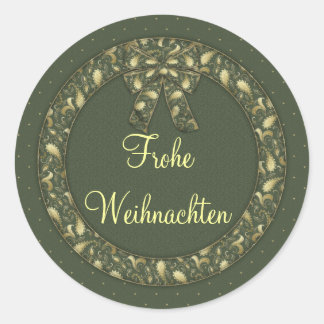 Sticker Rond Frohe Weihnachten